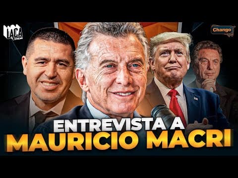 Entrevista con Mauricio Macri ex presidente de la Argentina, en CHANGO